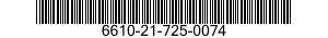 6610-21-725-0074 SCREW,MACHINE 6610217250074 217250074