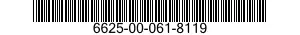 6625-00-061-8119 AMMETER 6625000618119 000618119