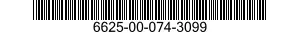 6625-00-074-3099 VOLTMETER 6625000743099 000743099