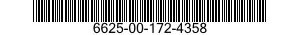 6625-00-172-4358 AMMETER 6625001724358 001724358
