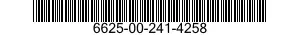 6625-00-241-4258 AMMETER 6625002414258 002414258