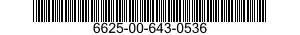 6625-00-643-0536  6625006430536 006430536
