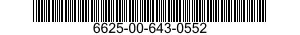6625-00-643-0552  6625006430552 006430552