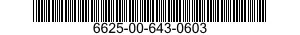 6625-00-643-0603 RESISTOR,DECADE 6625006430603 006430603