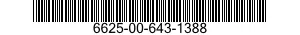 6625-00-643-1388  6625006431388 006431388