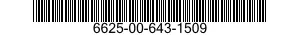 6625-00-643-1509  6625006431509 006431509