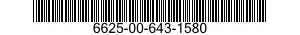 6625-00-643-1580  6625006431580 006431580