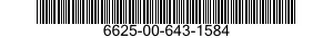 6625-00-643-1584  6625006431584 006431584