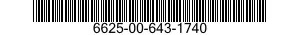 6625-00-643-1740 OSCILLOSCOPE 6625006431740 006431740