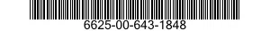 6625-00-643-1848  6625006431848 006431848