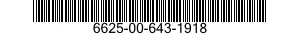6625-00-643-1918  6625006431918 006431918