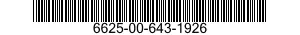 6625-00-643-1926  6625006431926 006431926