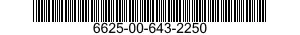 6625-00-643-2250 OHMMETER 6625006432250 006432250