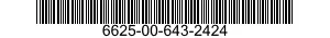 6625-00-643-2424 METER,NULL 6625006432424 006432424