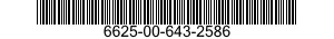 6625-00-643-2586 AMMETER 6625006432586 006432586
