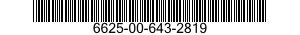 6625-00-643-2819  6625006432819 006432819