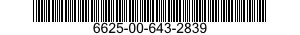 6625-00-643-2839  6625006432839 006432839