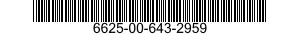 6625-00-643-2959  6625006432959 006432959