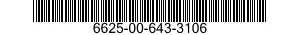 6625-00-643-3106 METER,AUDIO LEVEL 6625006433106 006433106