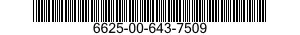 6625-00-643-7509  6625006437509 006437509