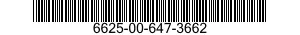 6625-00-647-3662 VOLTMETER 6625006473662 006473662