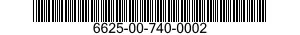 6625-00-740-0002  6625007400002 007400002