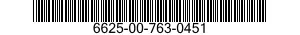 6625-00-763-0451  6625007630451 007630451