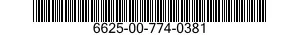 6625-00-774-0381 TEST STAND 6625007740381 007740381