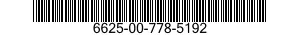 6625-00-778-5192  6625007785192 007785192