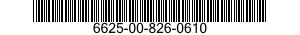 6625-00-826-0610 VOLTMETER 6625008260610 008260610