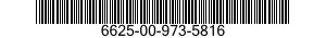6625-00-973-5816 AMMETER 6625009735816 009735816