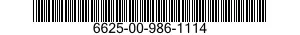6625-00-986-1114 AMMETER 6625009861114 009861114