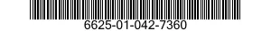 6625-01-042-7360 METER,SPECIAL SCALE 6625010427360 010427360