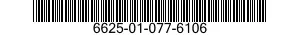 6625-01-077-6106 AMMETER 6625010776106 010776106