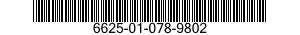 6625-01-078-9802 AMMETER 6625010789802 010789802