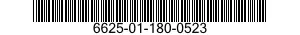 6625-01-180-0523 PROD,TEST 6625011800523 011800523