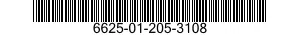 6625-01-205-3108 AMMETER 6625012053108 012053108