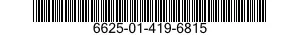 6625-01-419-6815 VOLTMETER 6625014196815 014196815