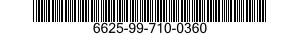 6625-99-710-0360  6625997100360 997100360