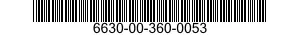 6630-00-360-0053 VALVE 6630003600053 003600053