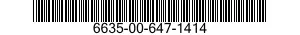 6635-00-647-1414  6635006471414 006471414
