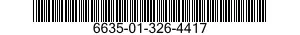 6635-01-326-4417 METAL TEST SPECIMEN 6635013264417 013264417
