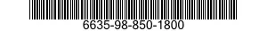 6635-98-850-1800  6635988501800 988501800