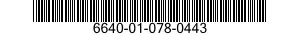 6640-01-078-0443  6640010780443 010780443