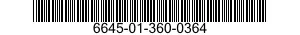6645-01-360-0364 METER,TIME TOTALIZING 6645013600364 013600364