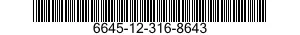 6645-12-316-8643 METER,TIME TOTALIZING 6645123168643 123168643