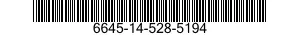 6645-14-528-5194 CLOCK,MASTER REGULATING 6645145285194 145285194