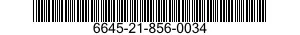 6645-21-856-0034 CLOCK,WALL 6645218560034 218560034