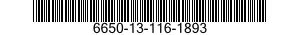 6650-13-116-1893 CHART,OPTICAL INSTR 6650131161893 131161893