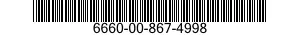 6660-00-867-4998 BRACKET,SUPPORT 6660008674998 008674998